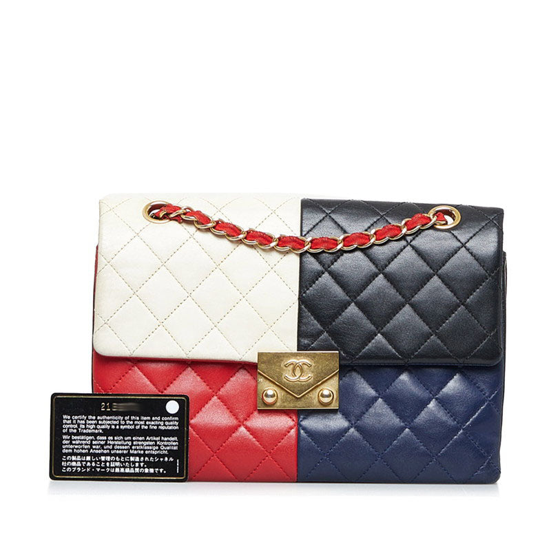 Top Quality Chanel Cruises Cocomark Interlocg Chain houlder Bag 401368 Multicolor Gold Leather  CHANEL