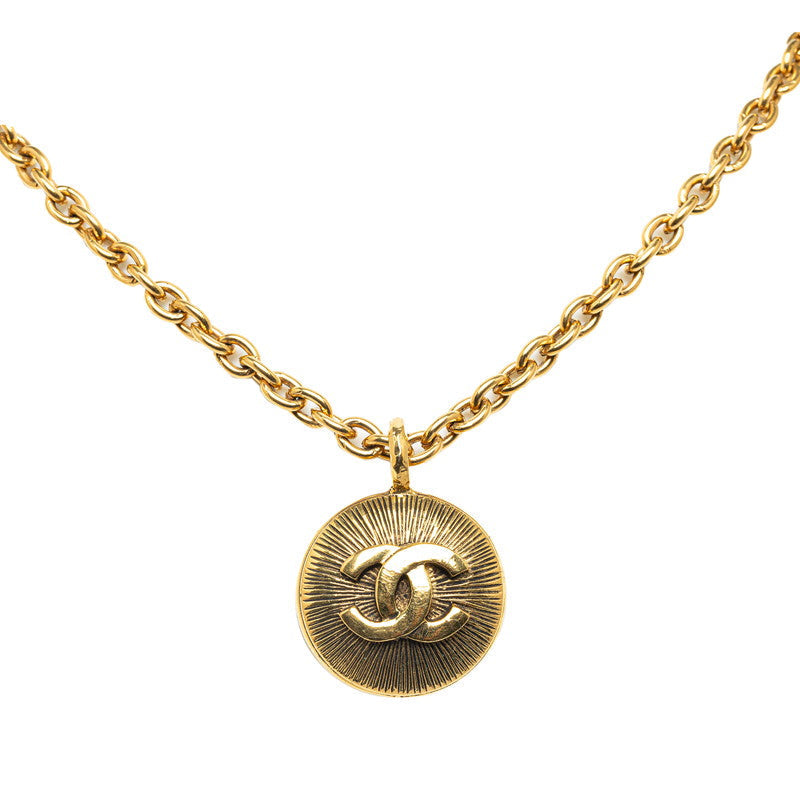 Top Quality Chanel Vint Coco Medal Necklace G   Chanel