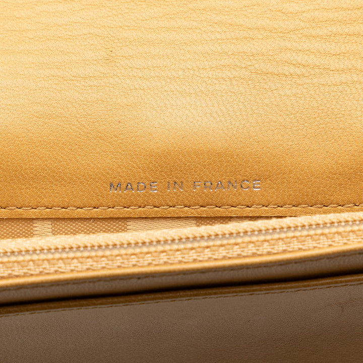 Top Quality Chanel Top Quality Chanel Long Wallet Leather Beige Ladies Market