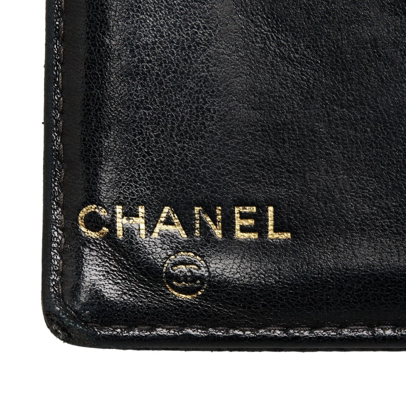 Top Quality Chanel Double Folded Wallet Caviar Skin/Leather Black  Caviar