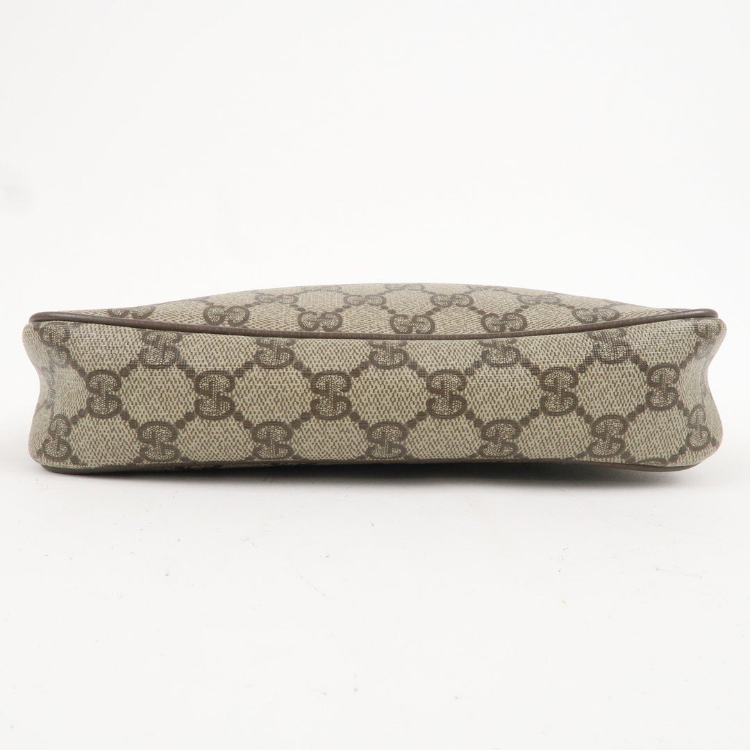 GUCCI Old Gucci GG Plus Leather Shoulder Bag Beige 97.02.068