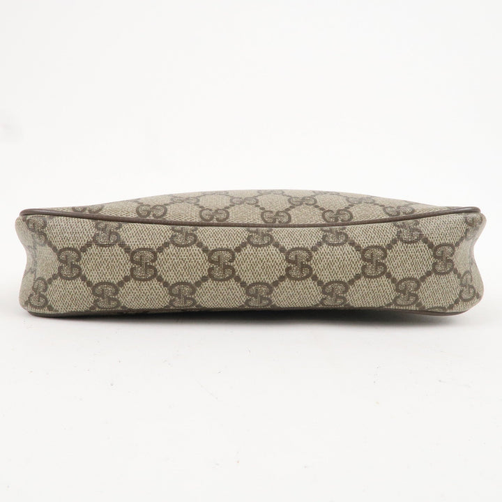 GUCCI Old Gucci GG Plus Leather Shoulder Bag Beige 97.02.068