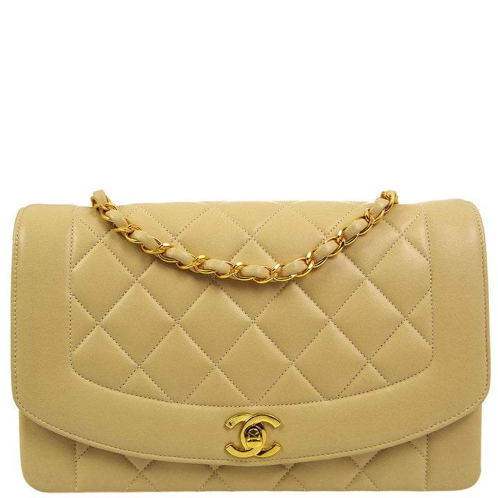 Top Quality Chanel 1994-1996 Lambskin Medium Diana Shoulder Bag