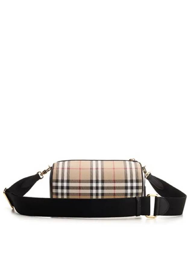 Burberry Vintage Check Barrel Cross Bag Archive Beige Black