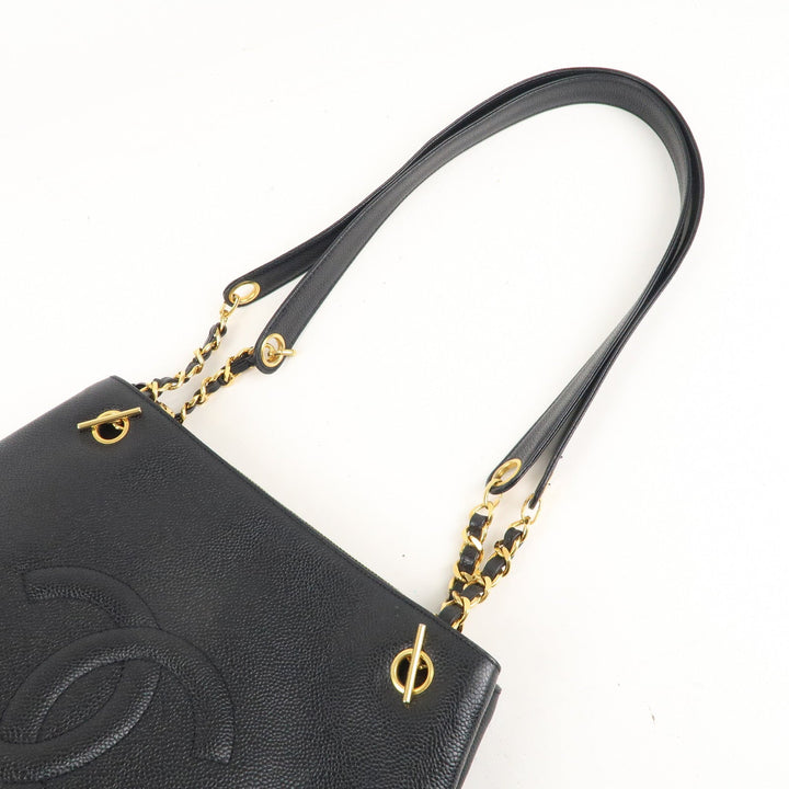 Top Quality Chanel Caviar Skin Coco Mark Chain Tote Bag Shoulder Bag