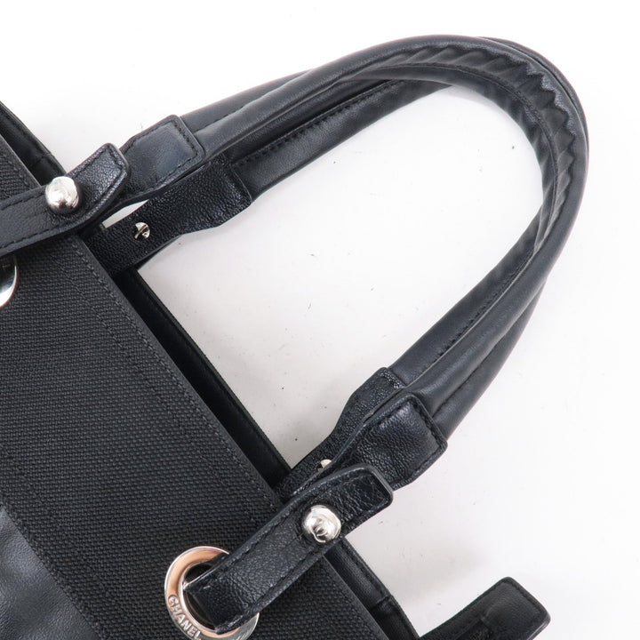 Top Quality Chanel Paris Biarritz Coated Canvas Leather Tote Bag PM A34208