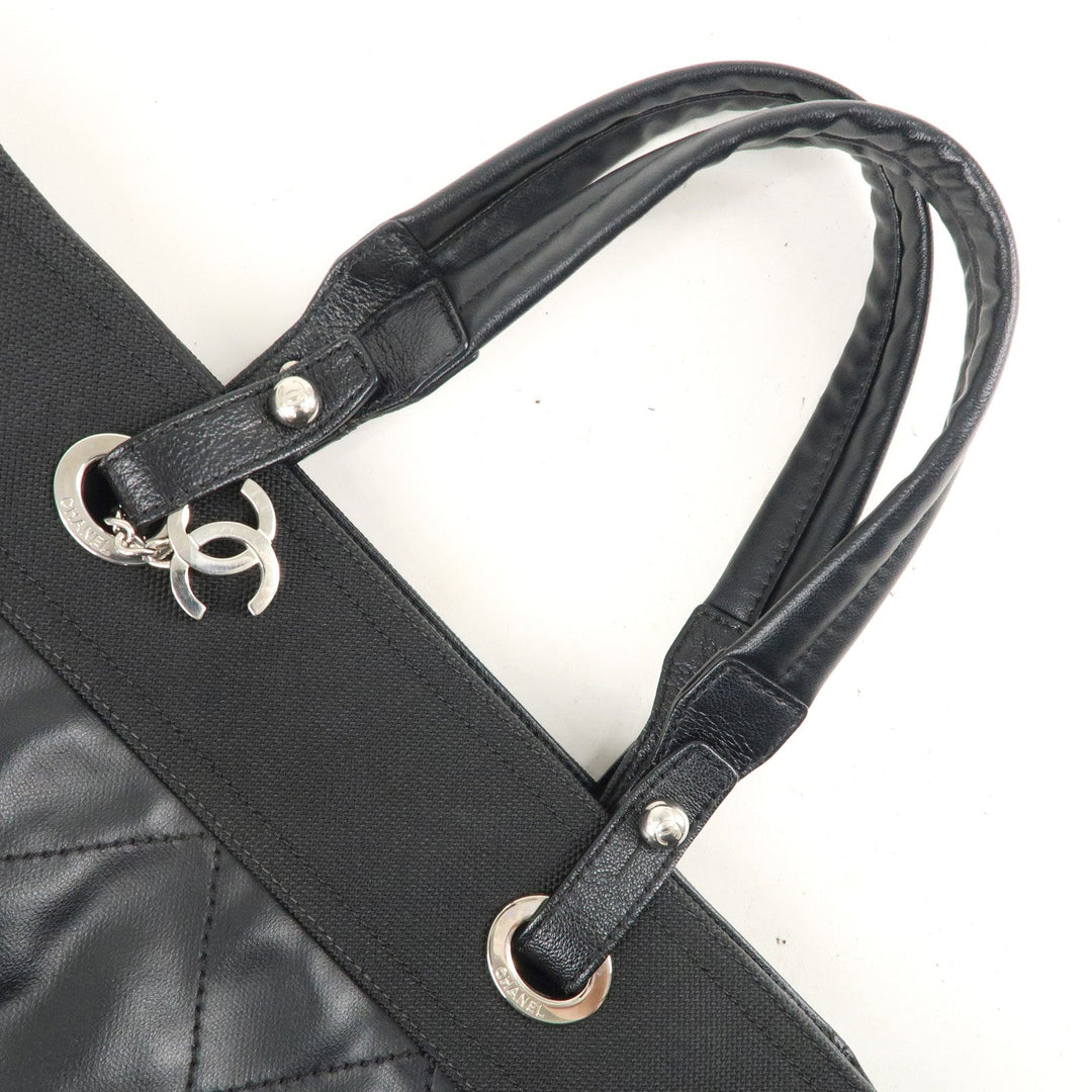 Top Quality Chanel Paris Biarritz MM Coated Canvas Leather Tote Bag A34209