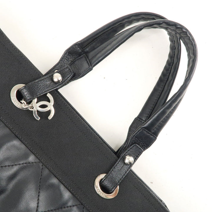 Top Quality Chanel Paris Biarritz MM Coated Canvas Leather Tote Bag A34209