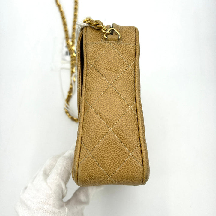 Top Quality Chanel Cabian Skin Chevron Fringe Chain Shoulder Bag Leather LA29807