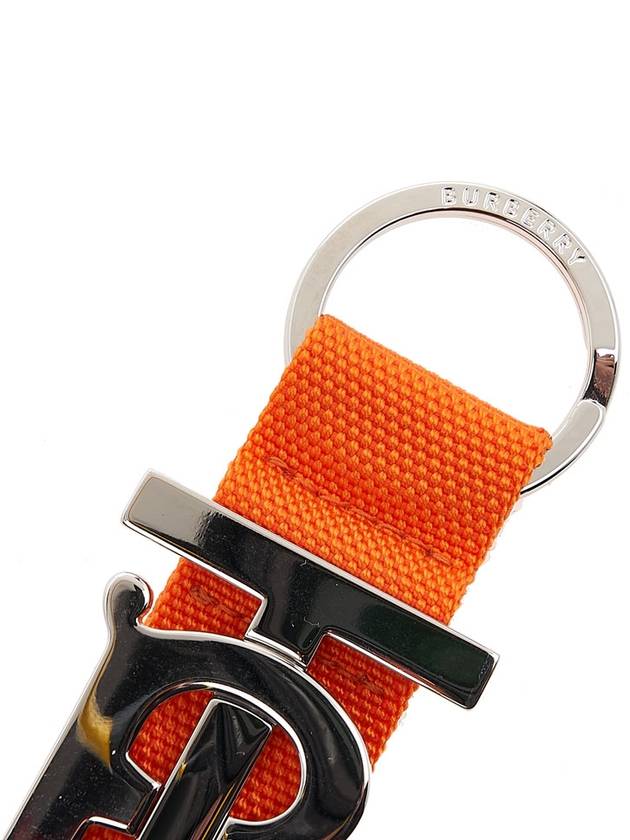 Burberry Monogram Motif Grainy Key Holder Orange
