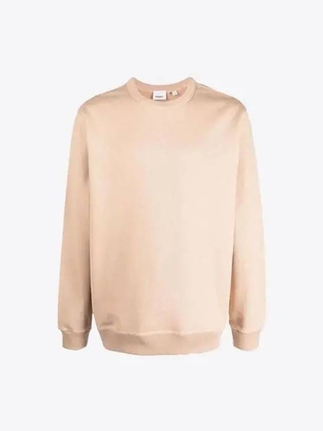 Burberry Check EKD Cotton Sweatshirt Soft Fawn