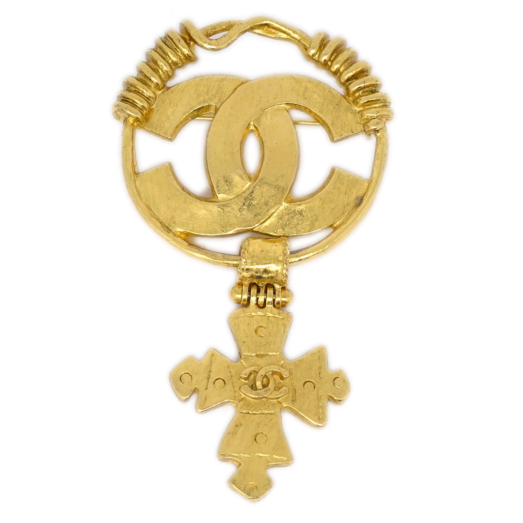 Top Quality Chanel Brooch Pin Gold 94P