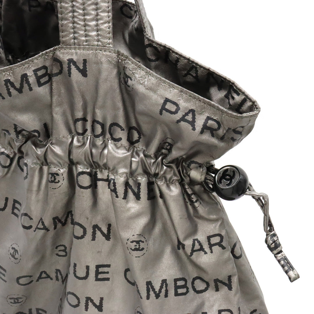 Top Quality Chanel Top Quality Chanel Unlimited Logo Coca-Cola Brand s Bag Handle Nylon Silver Black Black