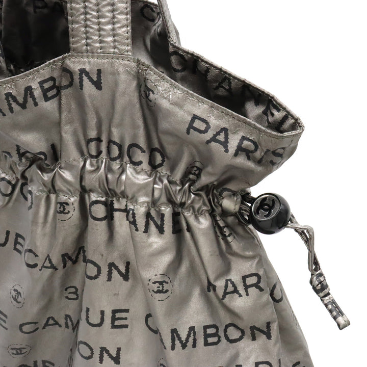 Top Quality Chanel Top Quality Chanel Unlimited Logo Coca-Cola Brand s Bag Handle Nylon Silver Black Black