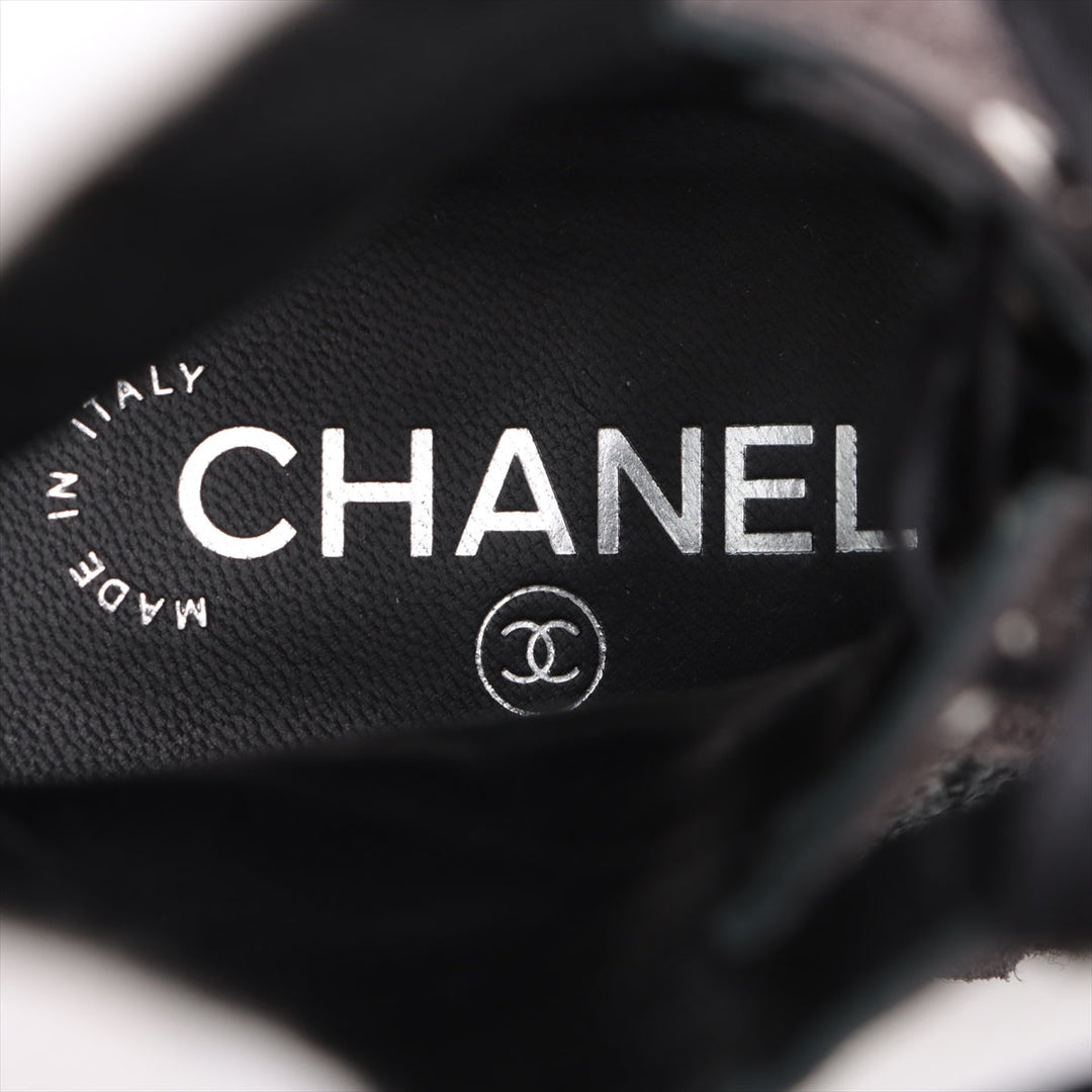 Top Quality Chanel Coco Fabric Shoes 36  Gr G29091 TWIDE