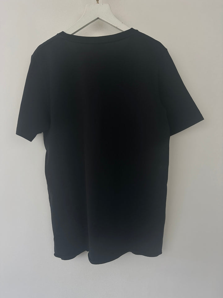 Saint Laurent Black Cotton Logo T-Shirt Size Medium (UK 10)