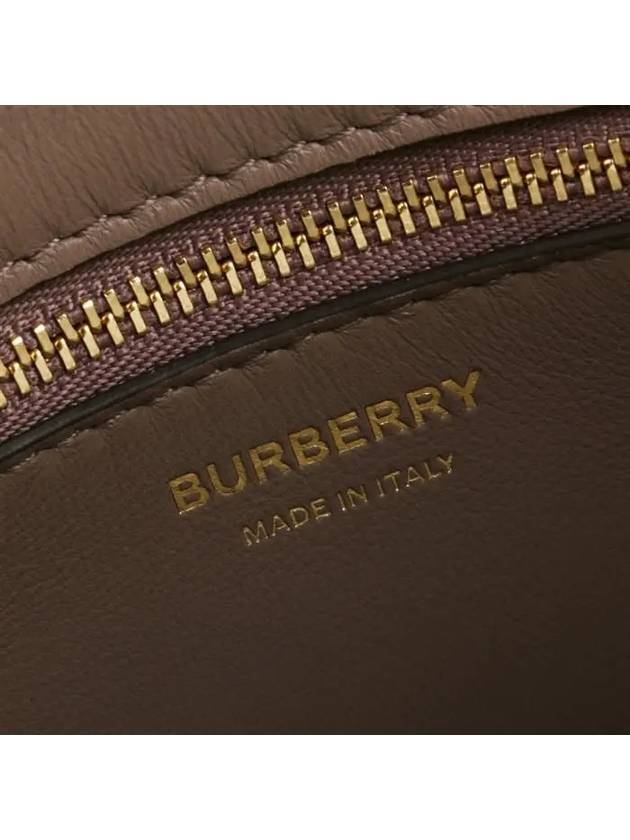 Burberry Mini Frances Tote Bag Light Saddle Brown