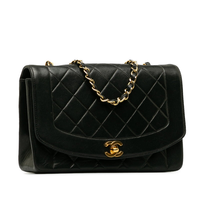 Top Quality Chanel Diana Flap Medium in Lambskin Black