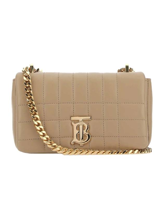 Burberry Lola Quilted Leather Mini Shoulder Bag Beige