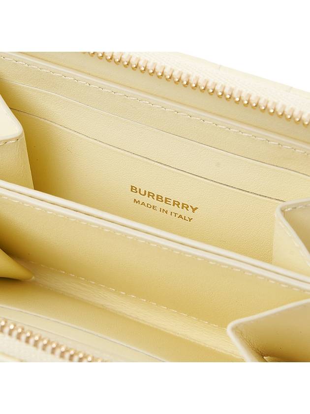 Burberry Quilted Leather Lola Zipper Card Wallet Yellow
