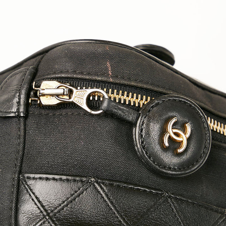 Top Quality Chanel Cocomark Vanity Bag Handbag Black Leather  Chanel