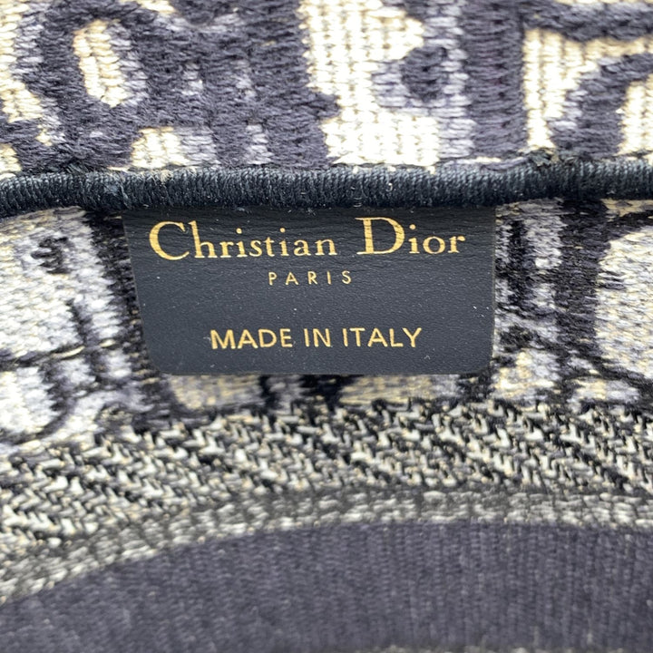 CHRISTIAN Top quality Dior Blue Oblique Canvas Small Book Tote Bag Handbag