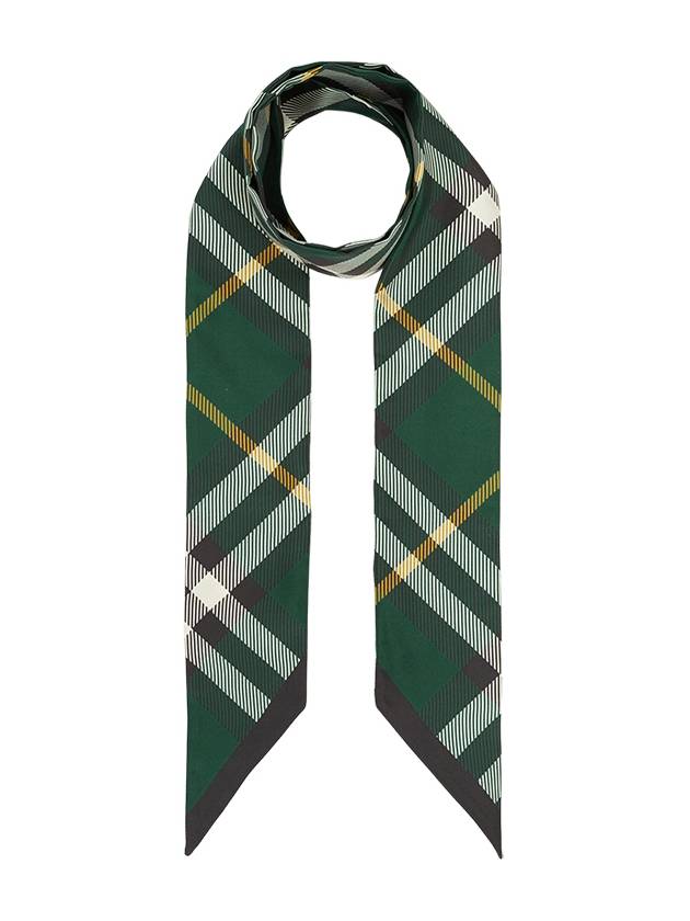 Burberry Vintage Check Pointed Tip Scarf Green