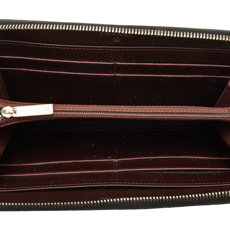 Top Quality Chanel Coco Long Wallet Black Caviar S  Chanel
