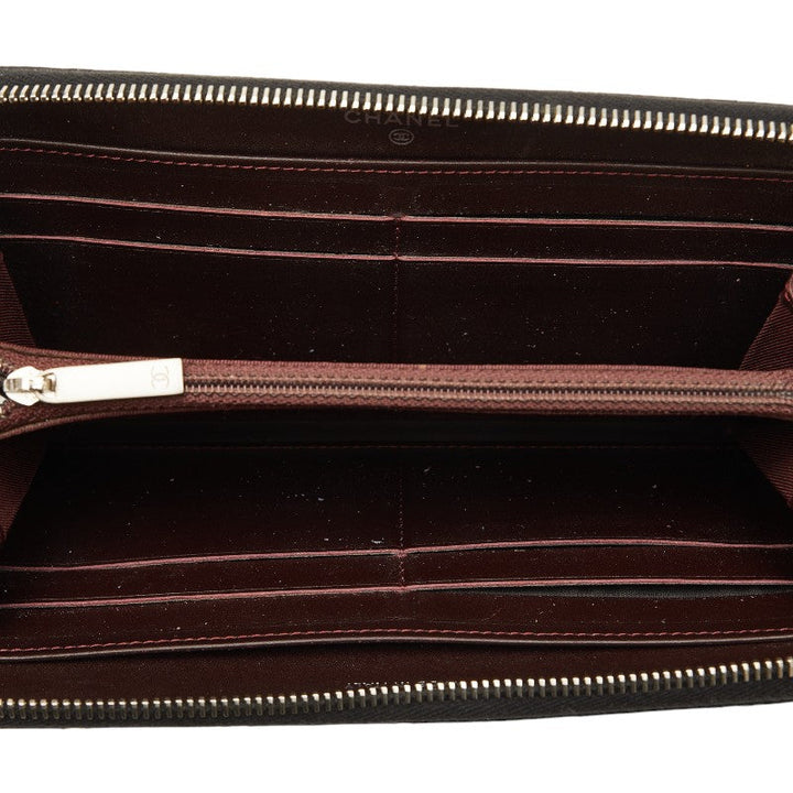 Top Quality Chanel Coco Long Wallet Black Caviar S  Chanel