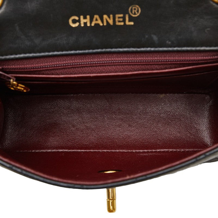 Top Quality Chanel Mini Mattress Cocomark Gold  houlder Bag Black   CHANEL