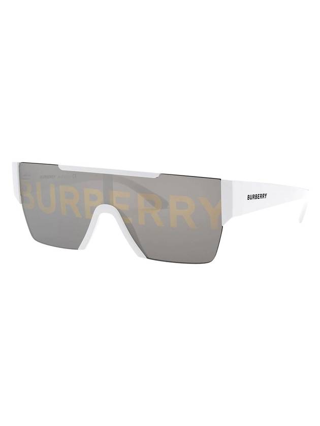Burberry Eyewear Plastic Logo Goggles Sunglasses White