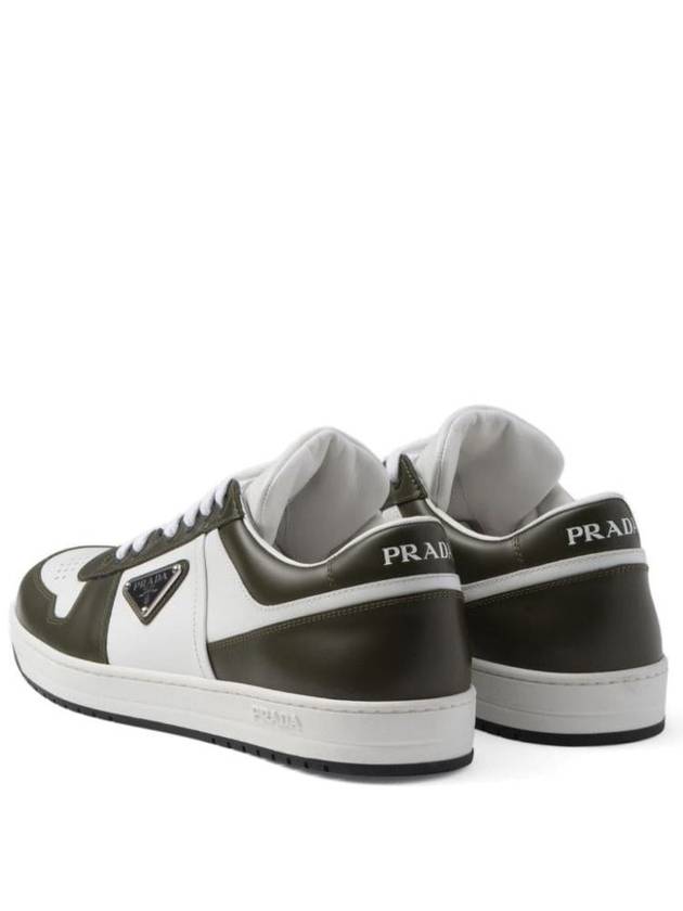 Prada Downtown Colour-Block Leather Sneakers