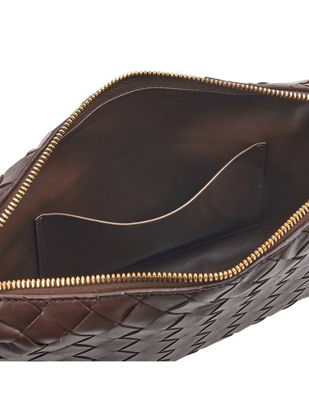 Bottega veneta Intrecciato Leather Cross Bag Brown
