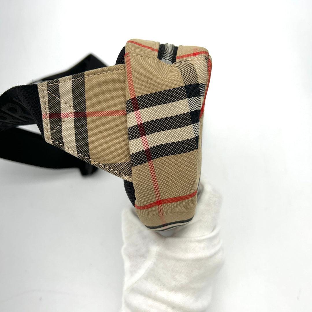 Burberry Nylon Vintage Check Small Cannon Bum Bag Archive Beige LA31345