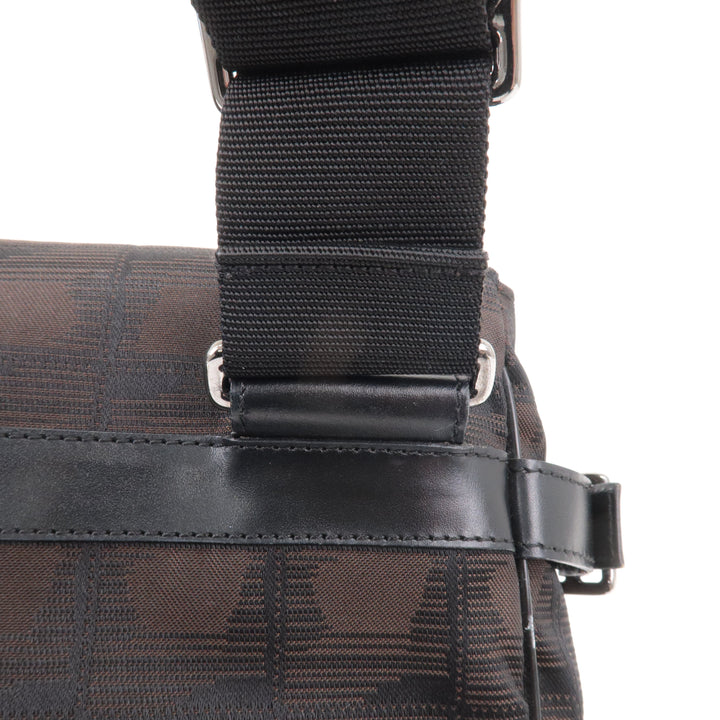 Top Quality Chanel New Travel Line Nylon Jacquard Leather Shoulder Bag A29347