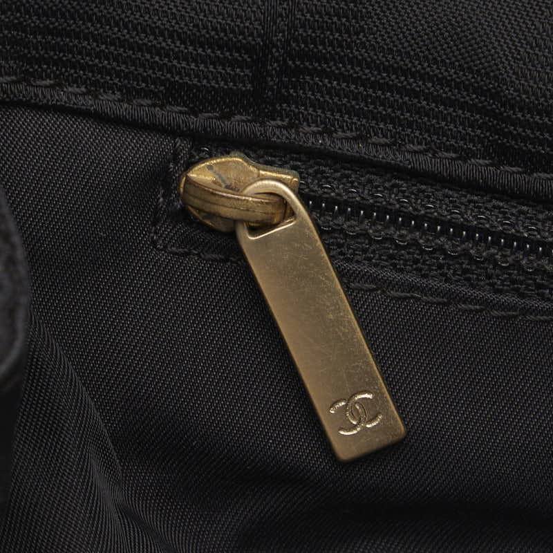 Top Quality Chanel New Label Line Messengers Bag Gold   houlder Bag Black Nylon  CHANEL