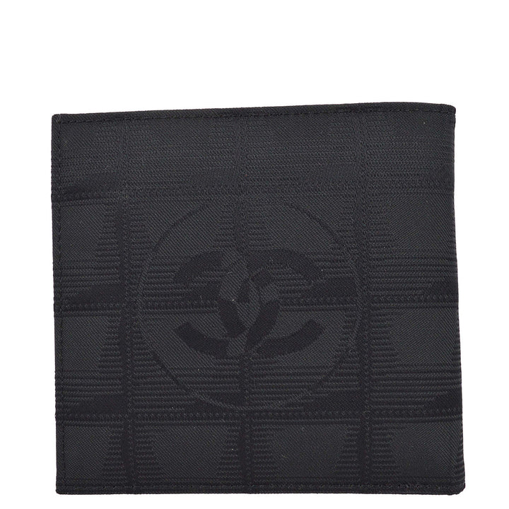 Top Quality Chanel 2001-2003 Black New Travel Line Bifold Wallet Purse