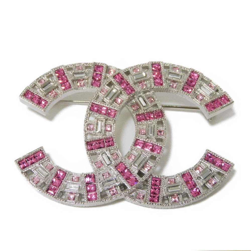 Top Quality Chanel Crystal Coco Mark Brooch