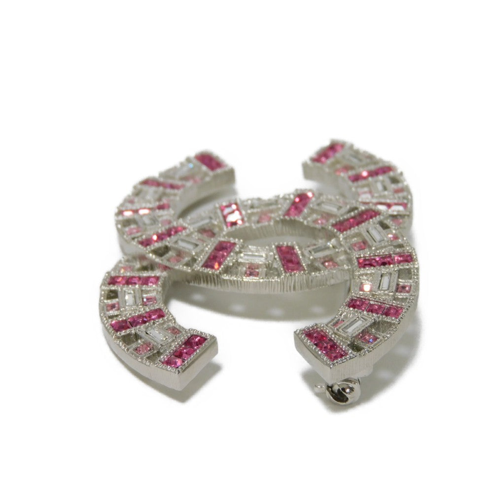 Top Quality Chanel Crystal Coco Mark Brooch