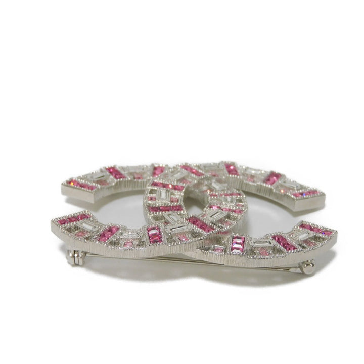 Top Quality Chanel Crystal Coco Mark Brooch