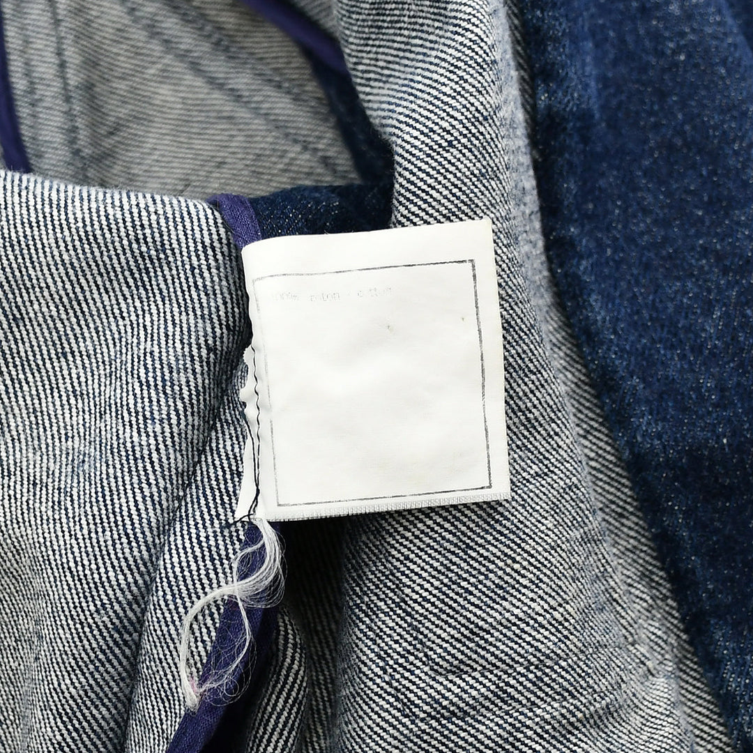 Top Quality Chanel Single Breasted Denim Jacket Indigo