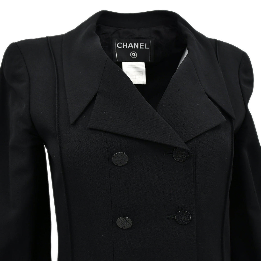 Top Quality Chanel Single Breasted Jacket Black