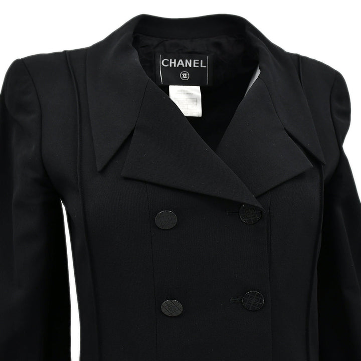 Top Quality Chanel Single Breasted Jacket Black