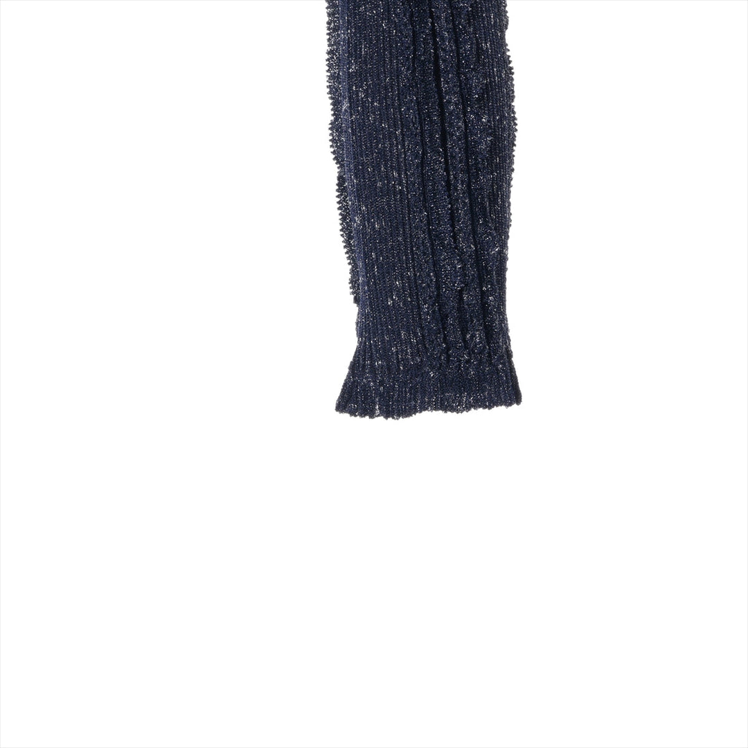 Top Quality Chanel Coconut Button 23P Viscous Cardigan 34  Navy P74585  Race Short Race