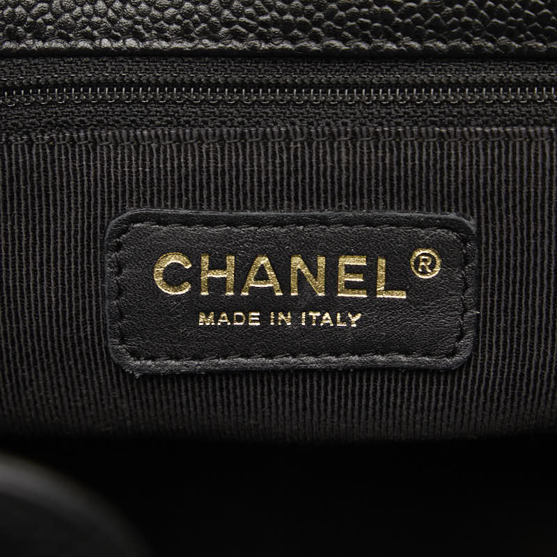 Top Quality Chanel Mattress PT Tott Cocomark Chain Shoulder Bag Black Gold  Caviar S  CHANEL