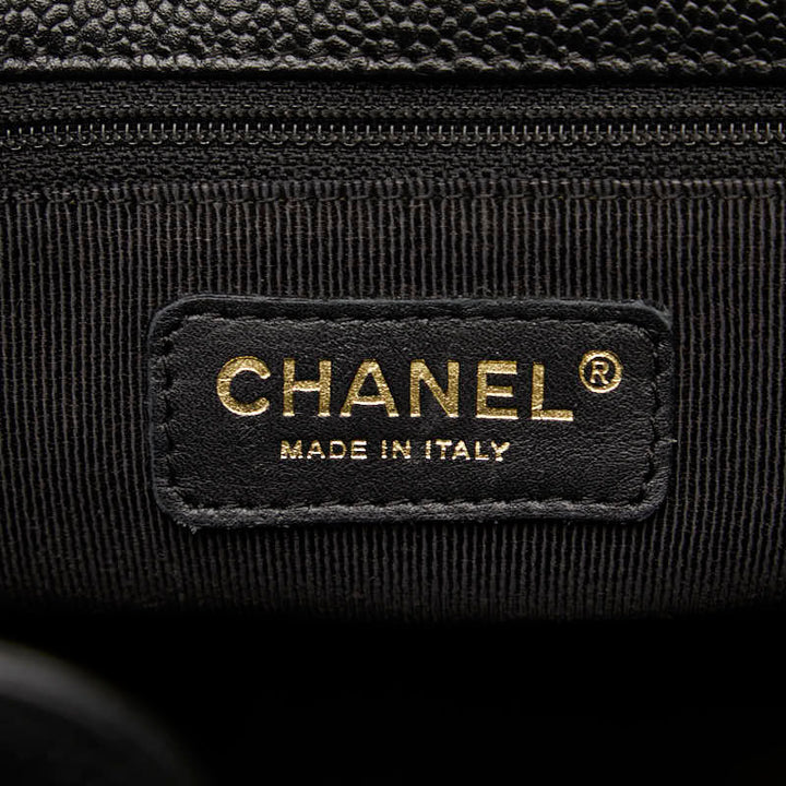Top Quality Chanel Mattress PT Tott Cocomark Chain Shoulder Bag Black Gold  Caviar S  CHANEL