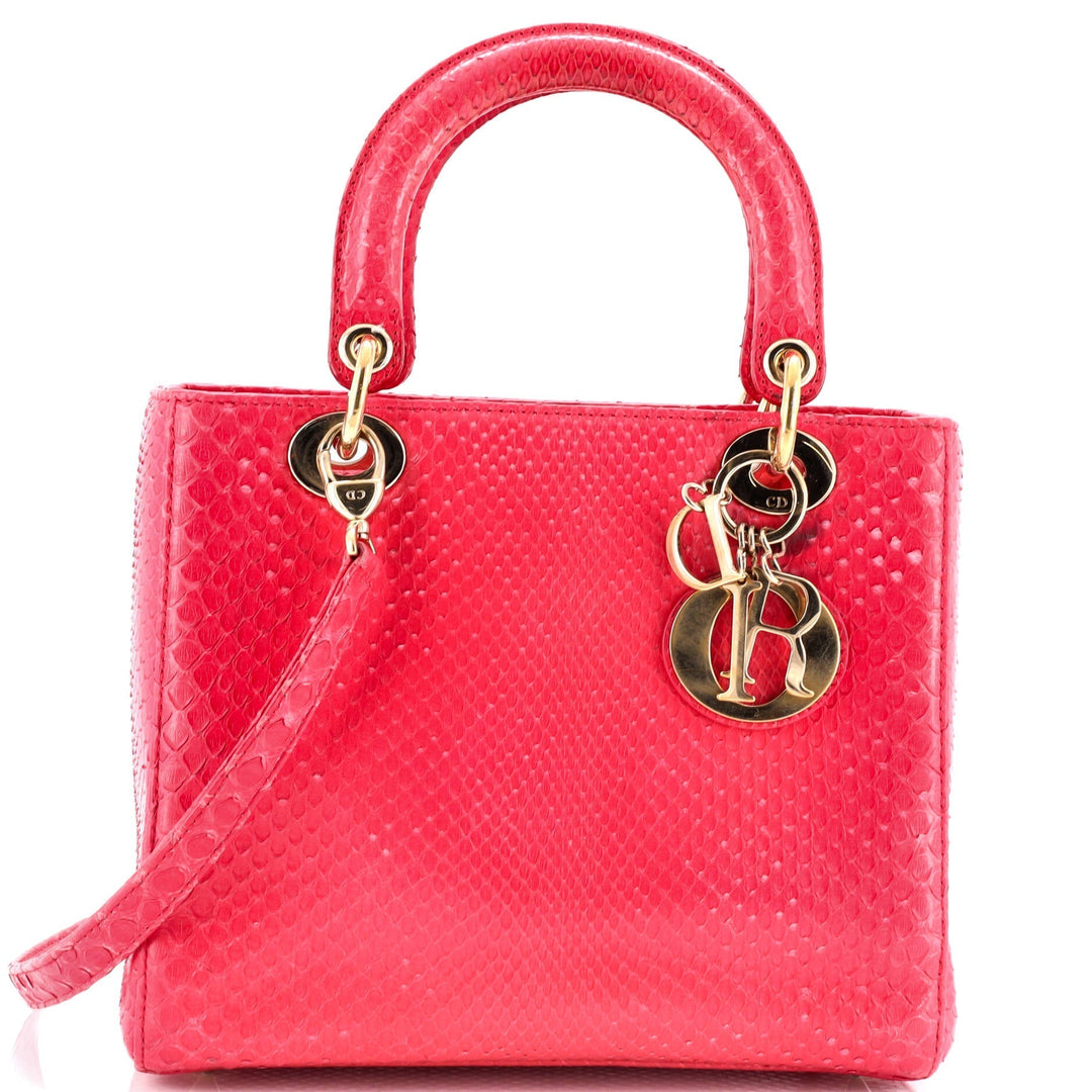 Top quality Dior Lady Top quality Dior Bag Python Medium