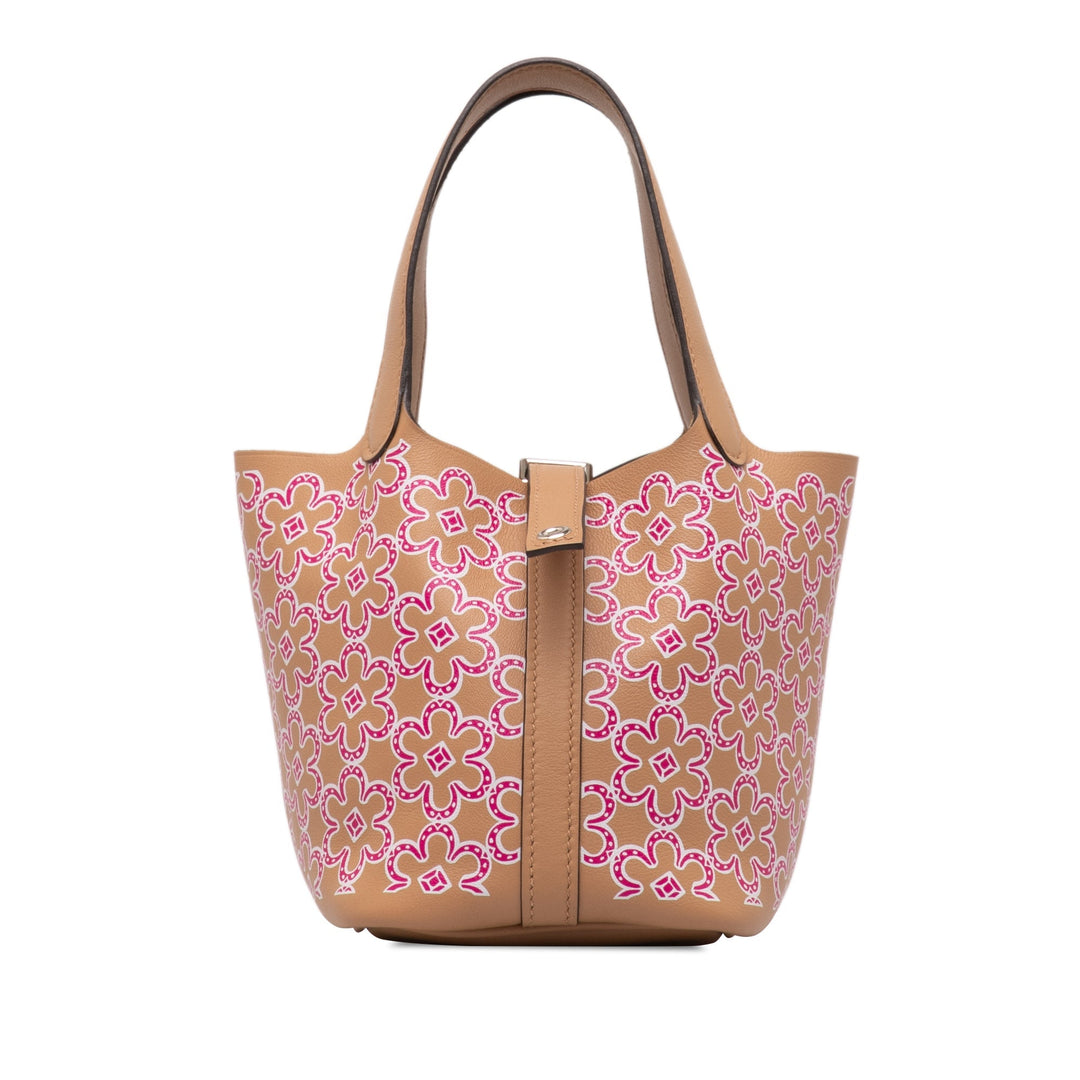 Hermes Micro Swift Lucky Daisy Picotin Lock Handbag