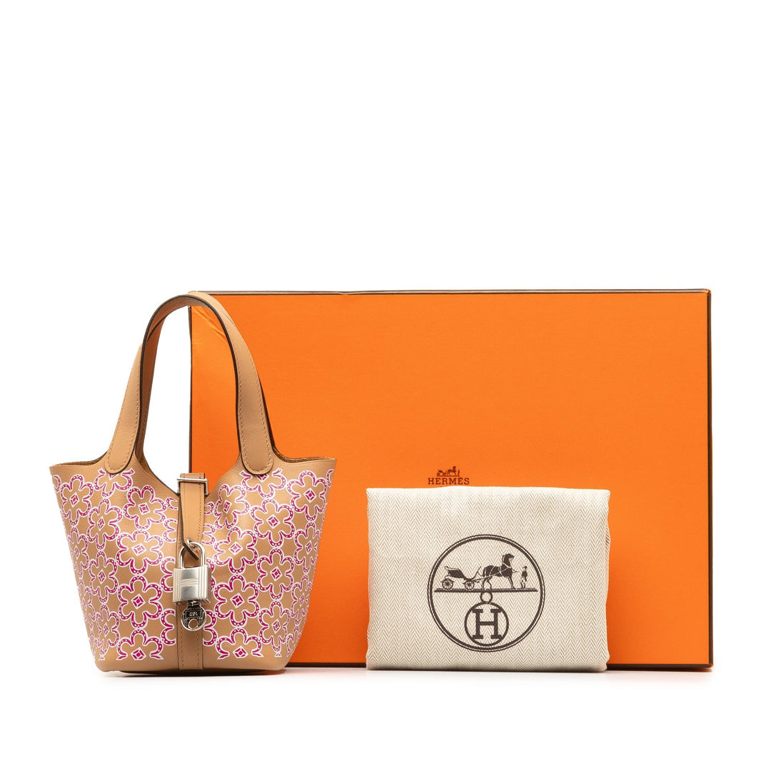 Top quality Hermes Micro Swift Lucky Daisy Picotin Lock Handbag