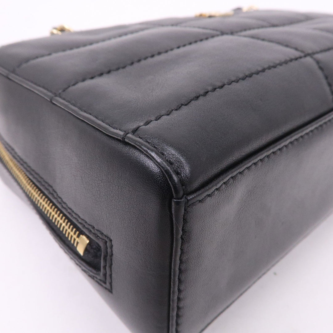 Top Quality Chanel Chocolate Bar Lamb Skin Chain Shoulder Bag Black